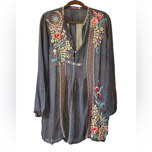Johnny Was Embroidered Blouse - Picture 3 of 11